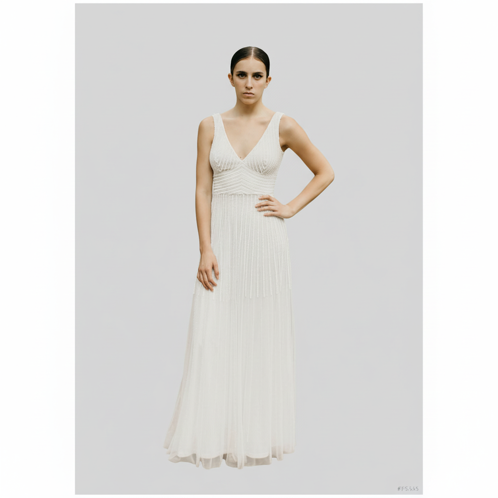 Vestido Maxi Detallado – Elegancia Atemporal