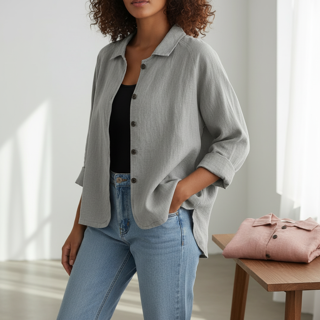 Romilly| Blusa Lino Casual