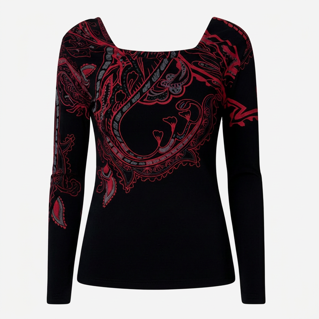 Top Midnight Rouge - Elegancia Sofisticada