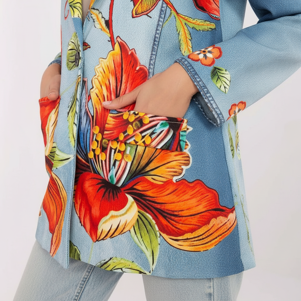 Wren| Chaqueta Denim Floral