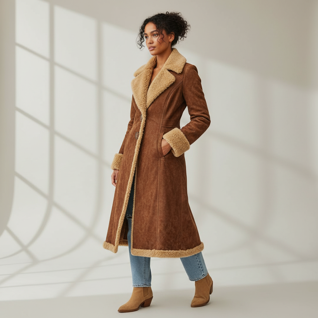 Edda™ | Abrigo largo de estilo vintage