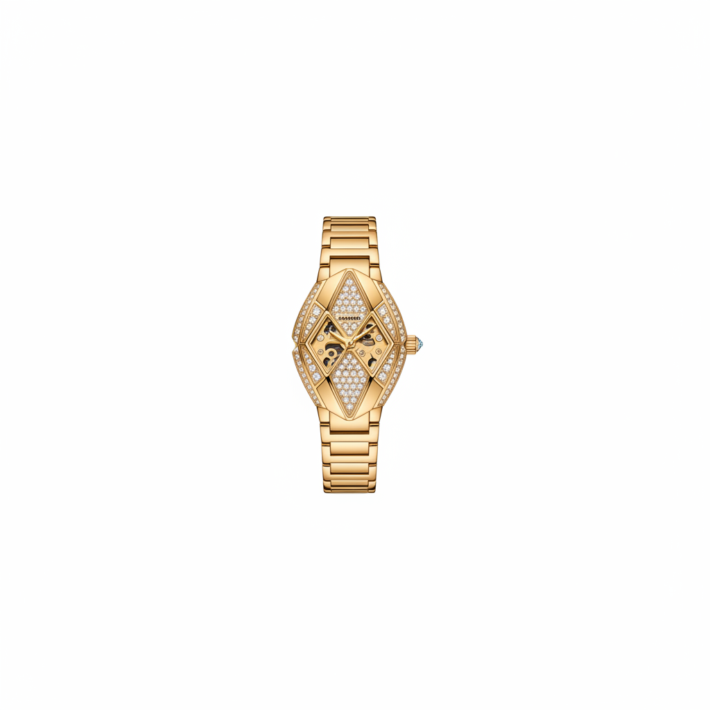 Reloj de Mujer Just Cavalli Oro Rosa Asimétrico
