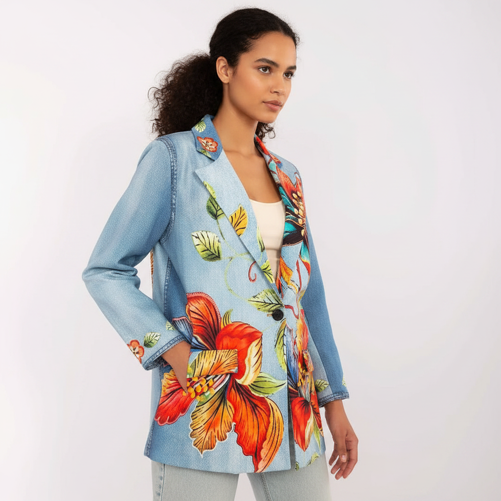 Wren| Chaqueta Denim Floral