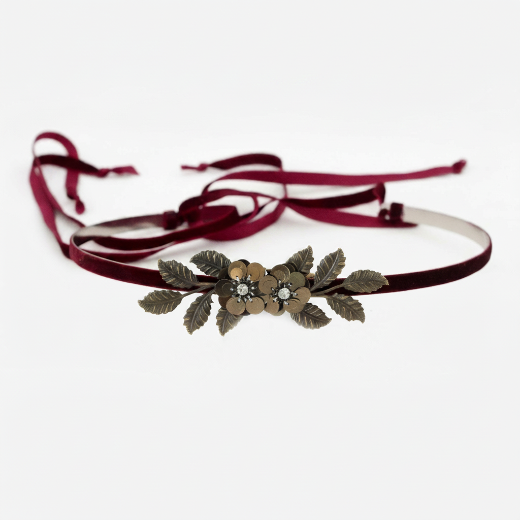 Raviya| Cinturón terciopelo decorativo
