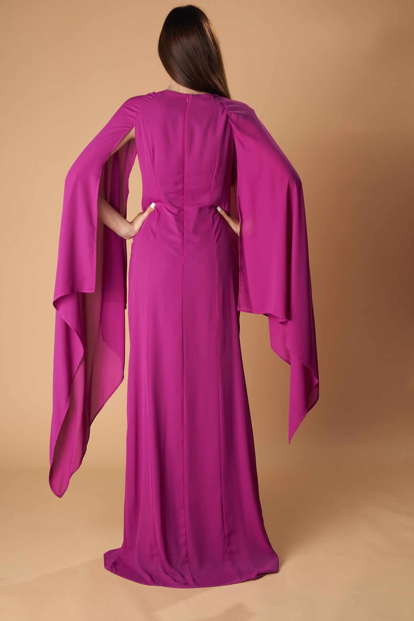 Aelis| Vestido largo satinado
