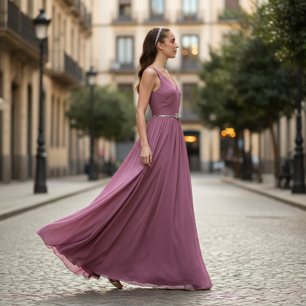 Vestido Largo Elegante – Estilo Sofisticado