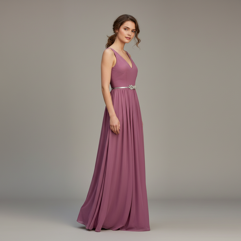 Vestido Largo Elegante – Estilo Sofisticado