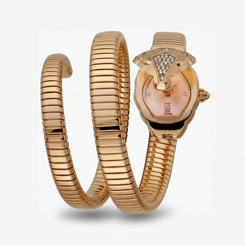 Reloj de Mujer Just Cavalli Oro Rosa Asimétrico