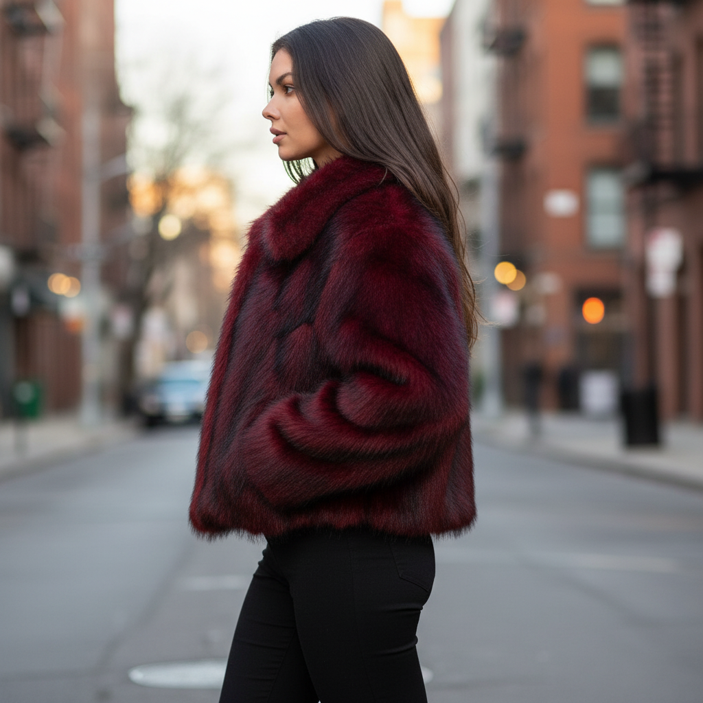 Krio| Chaqueta Piel Sintética Rojo