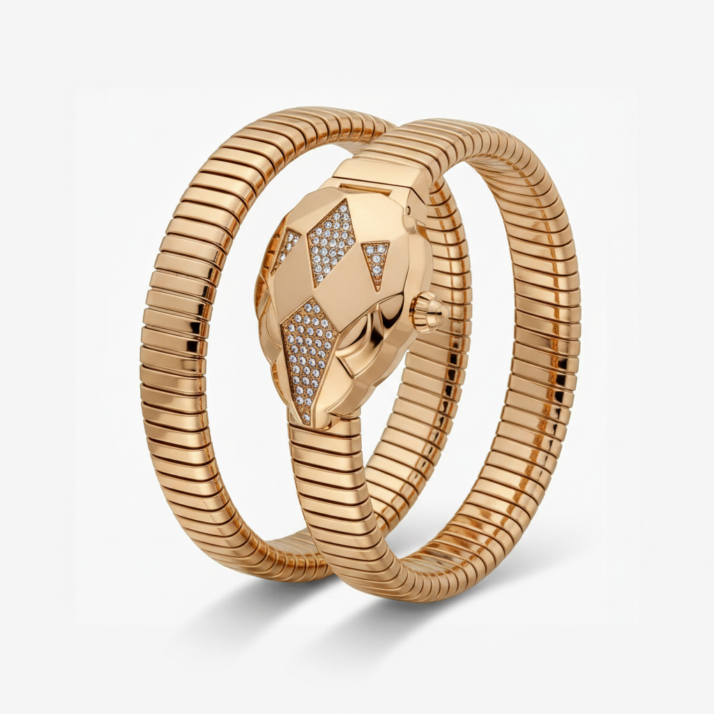 Reloj de Mujer Just Cavalli Oro Rosa Asimétrico