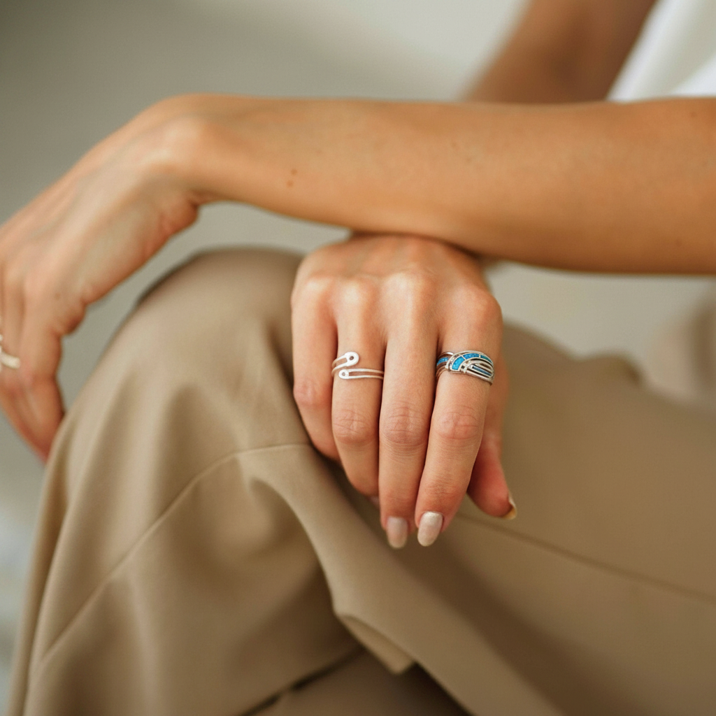 Virelle| Anillo Acero Celestial