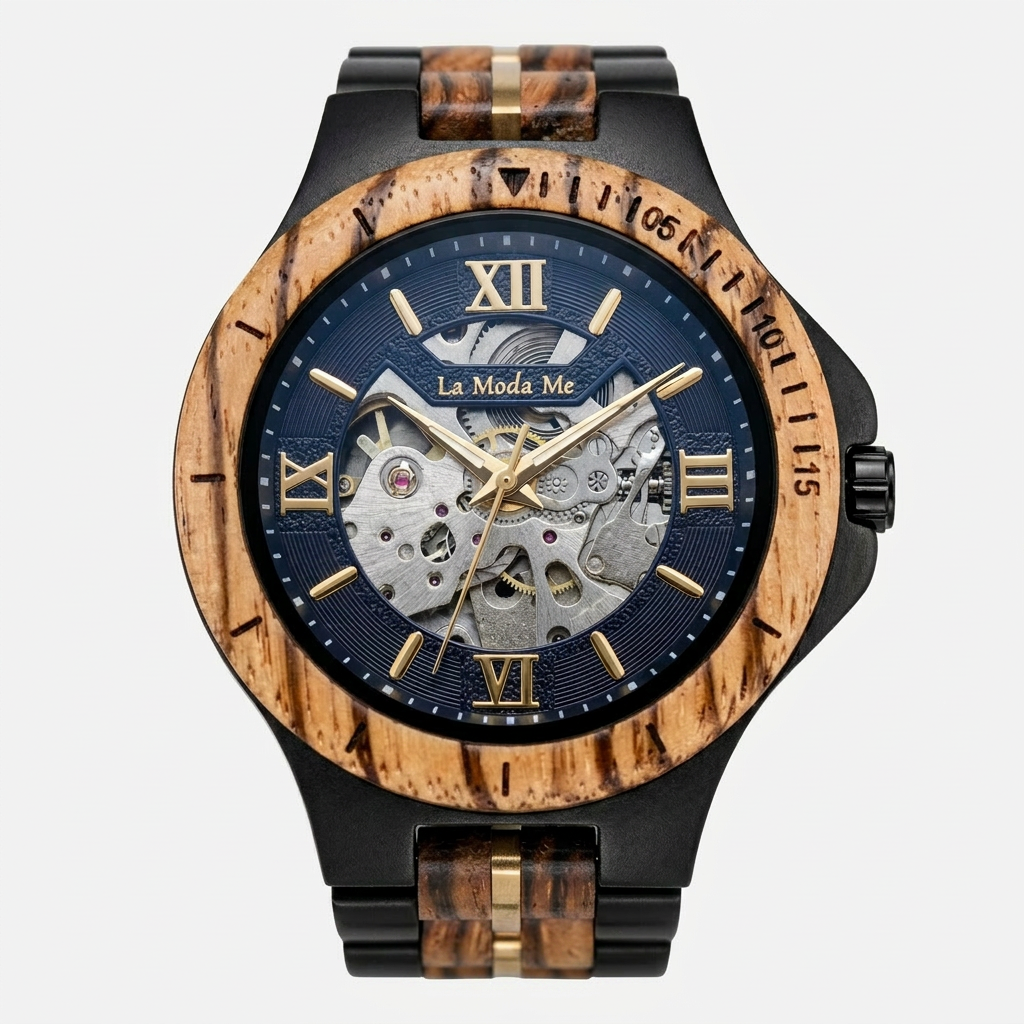 Reloj Notterdam Automático de Madera Zebra
