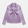 Blusa Satin Blue Elegance