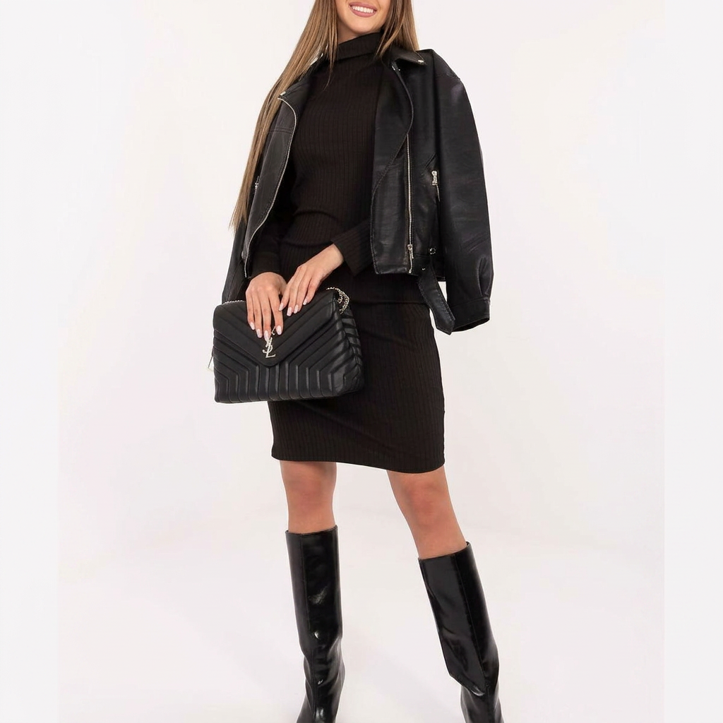 Vestido Negros Elegante con Estilo Moderno – Perfecto para Cualquier Ocasión