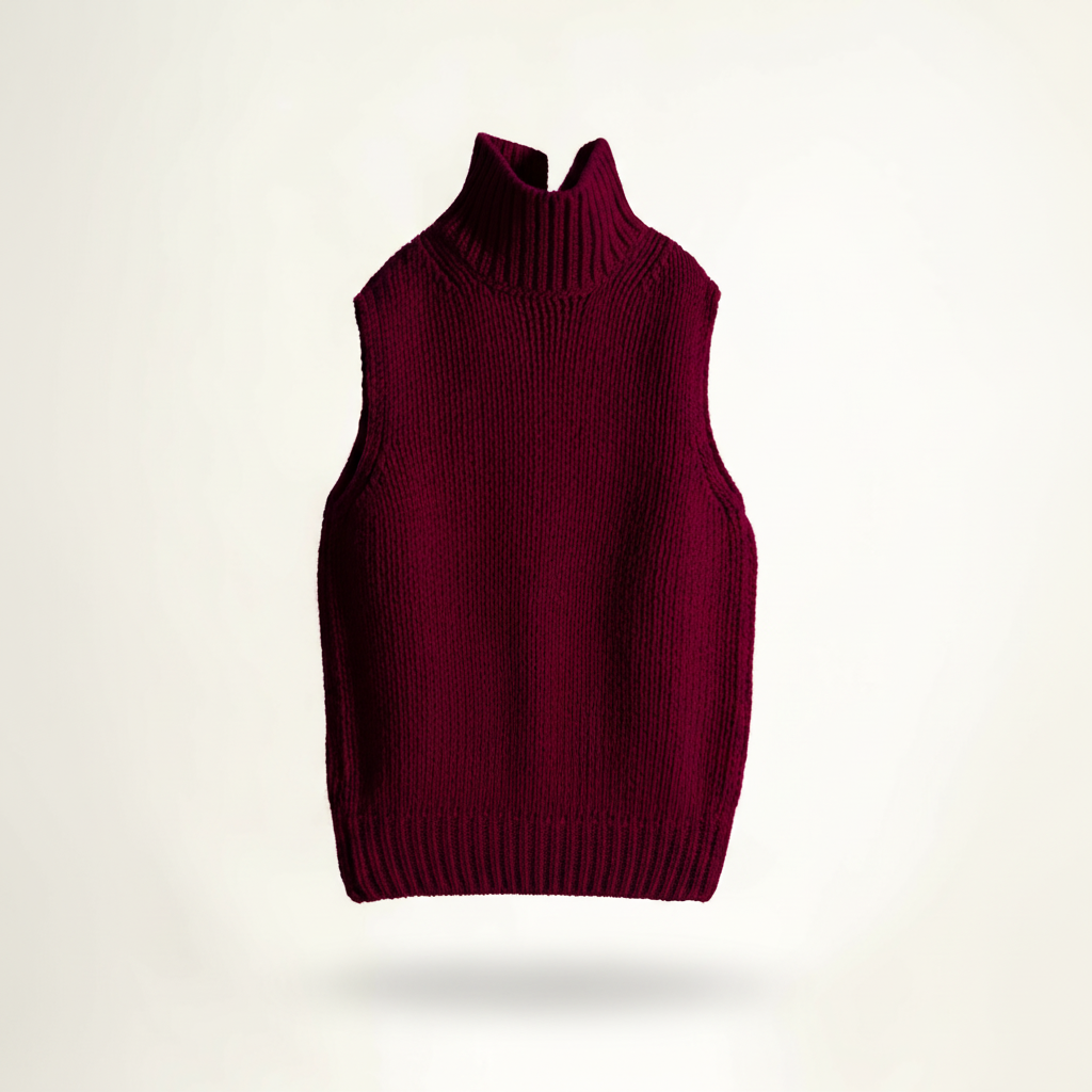Top Sin Mangas Mezcla de Cashmere
