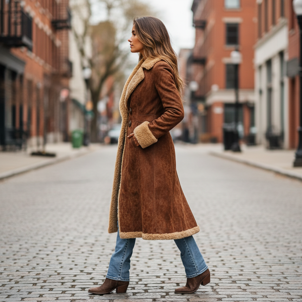 Edda™ | Abrigo largo de estilo vintage