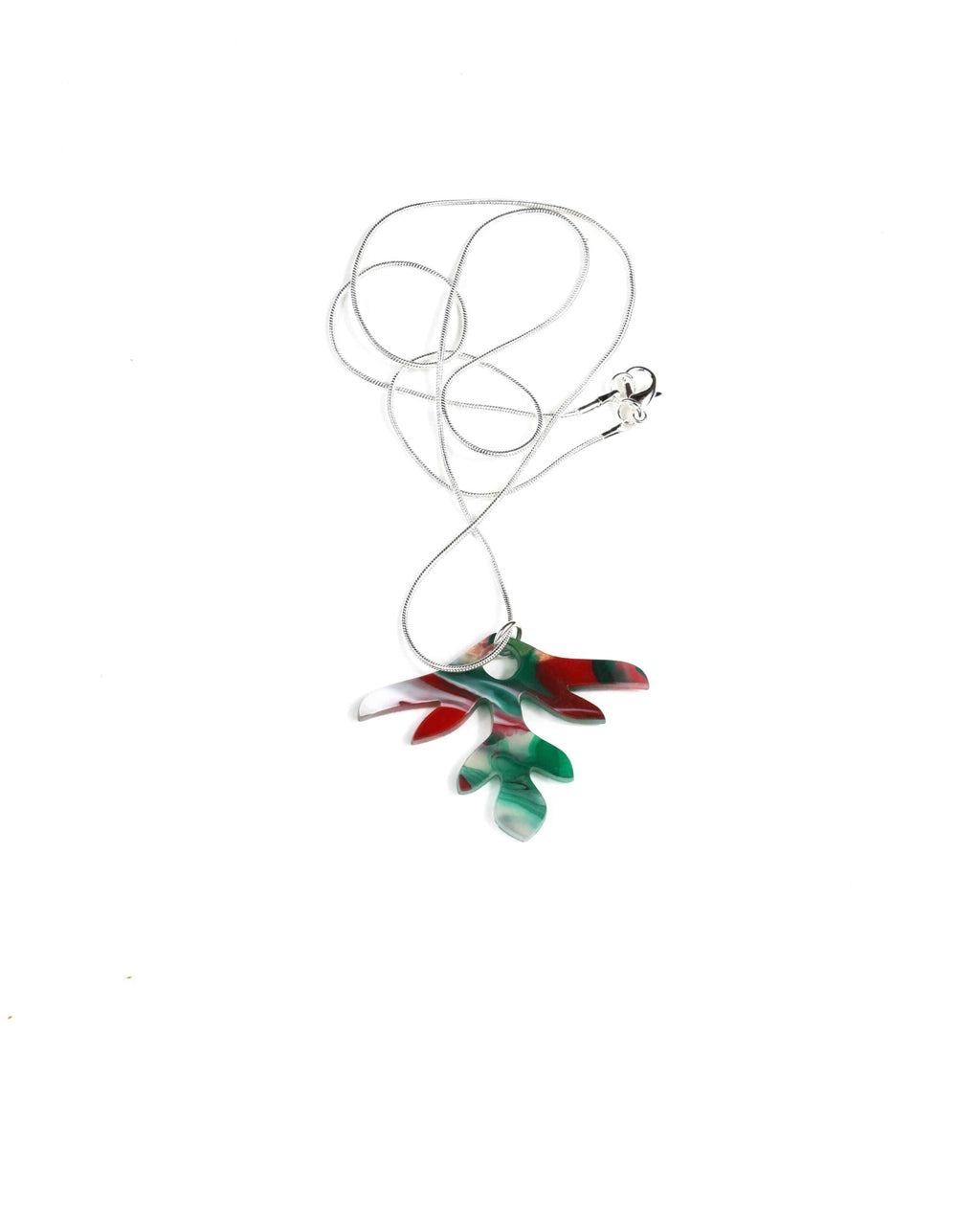 Collar rojo, verde y blanco: Elegancia Misteriosa para una Apariencia Intrigante-3