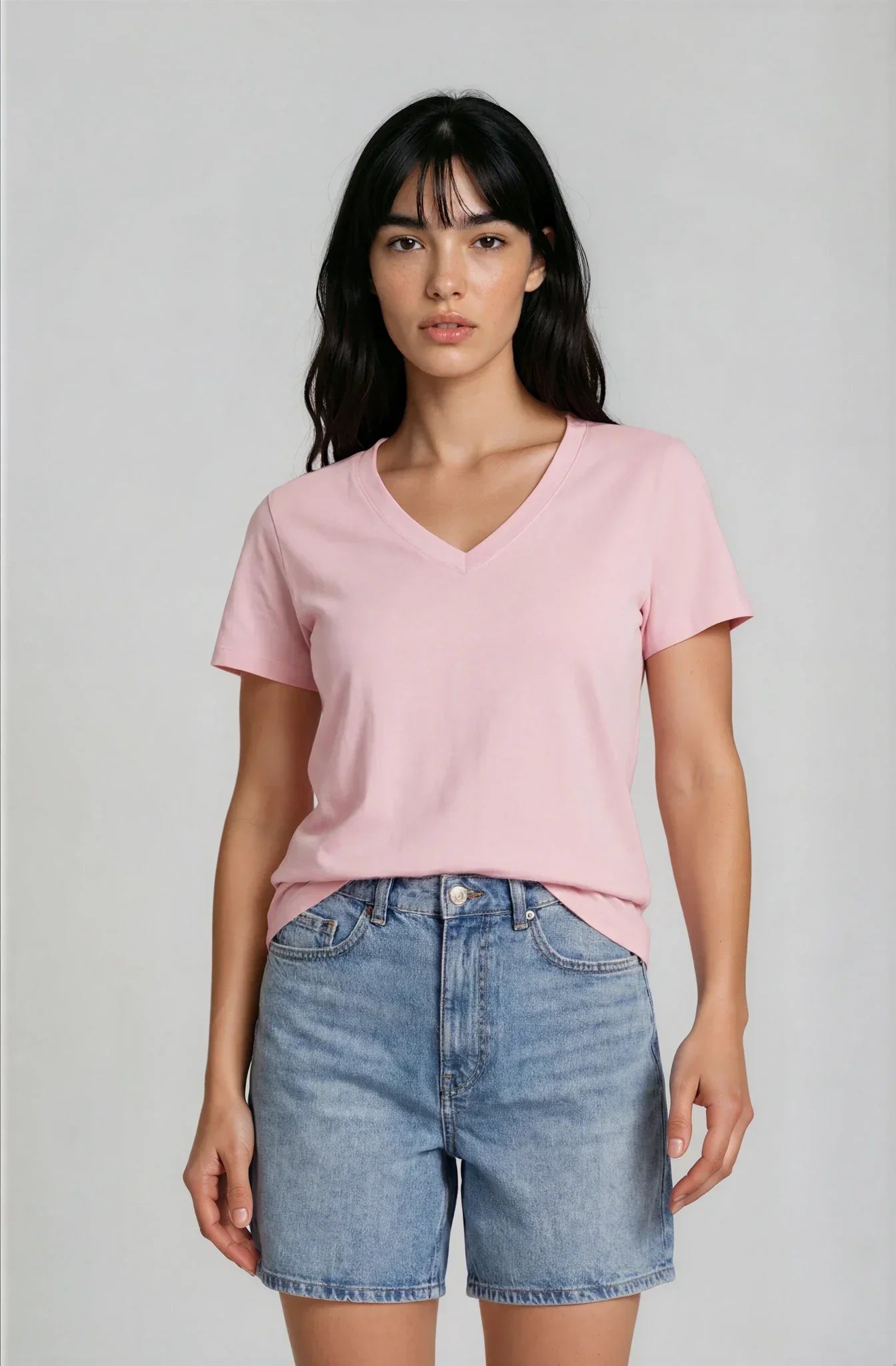 Camiseta Orgánica Cuello Pico - 006-0