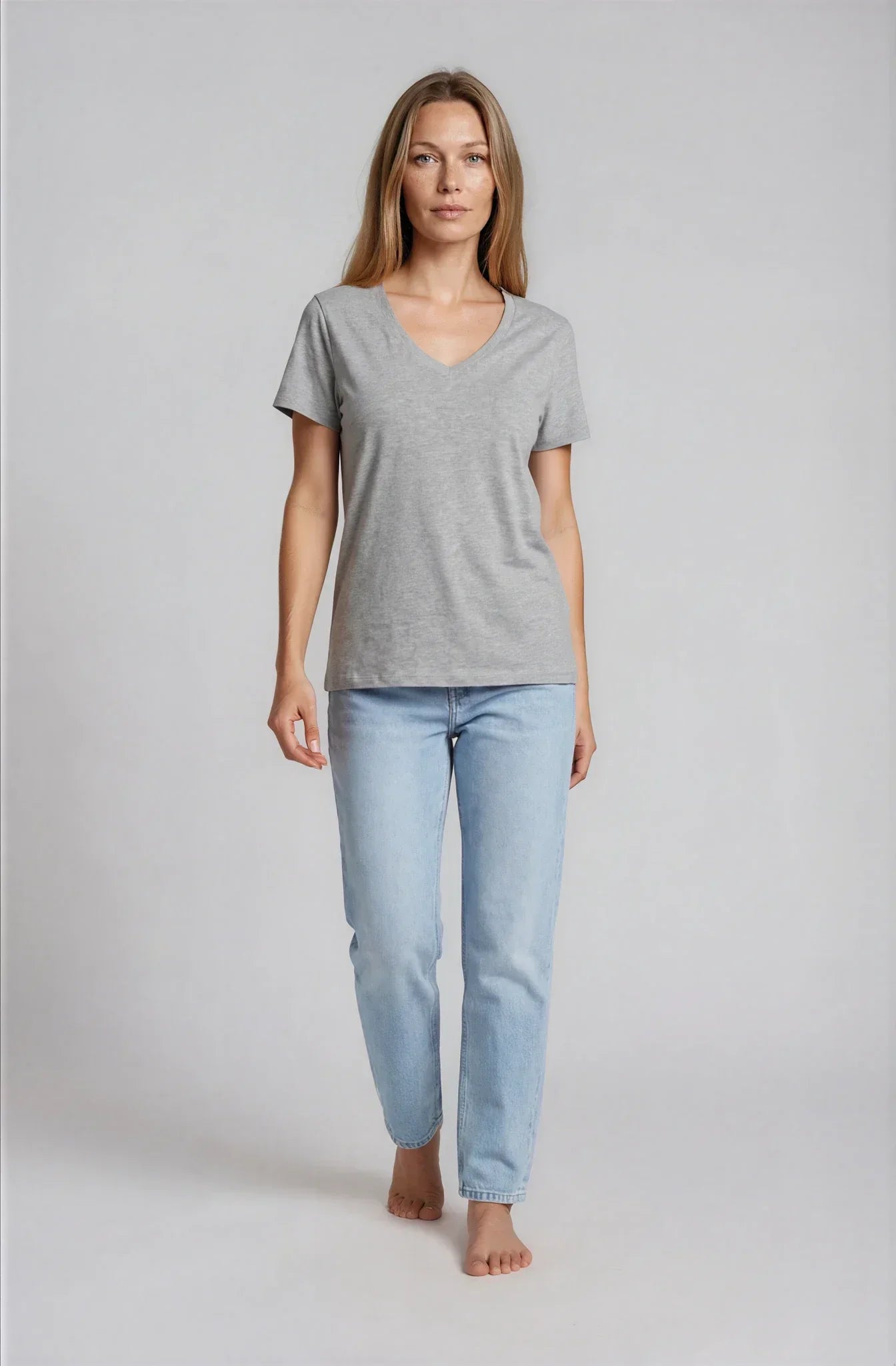 Camiseta Orgánica Cuello Pico - 006-3