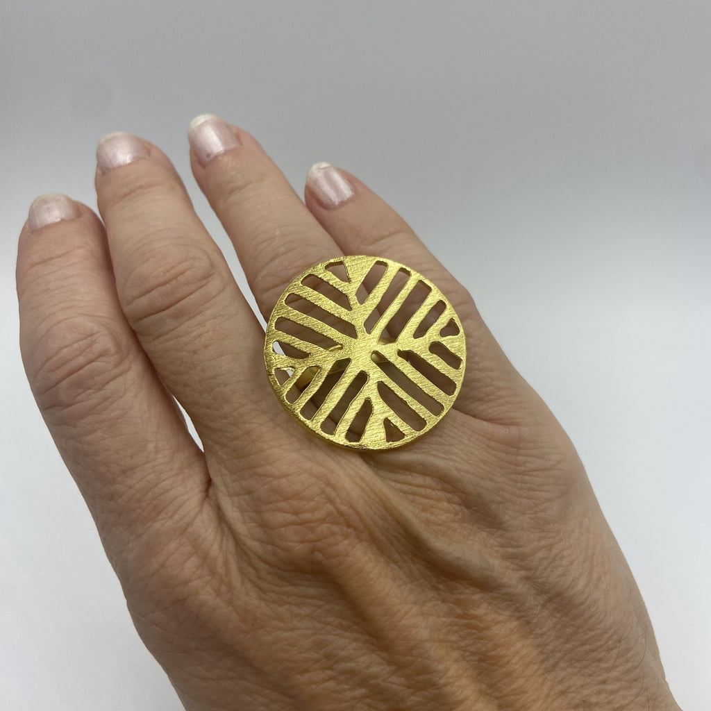 Anillo POEPOE bañados en oro - Diseño con carácter-0