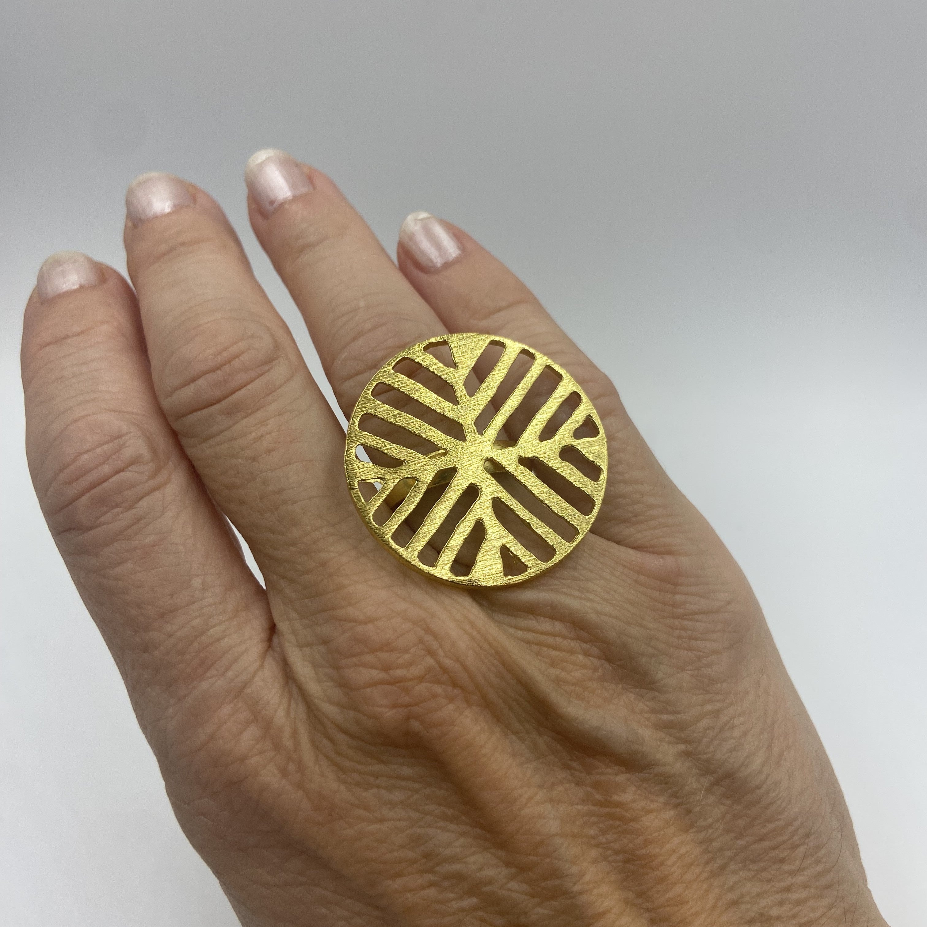 Anillo POEPOE bañados en oro - Diseño con carácter-0