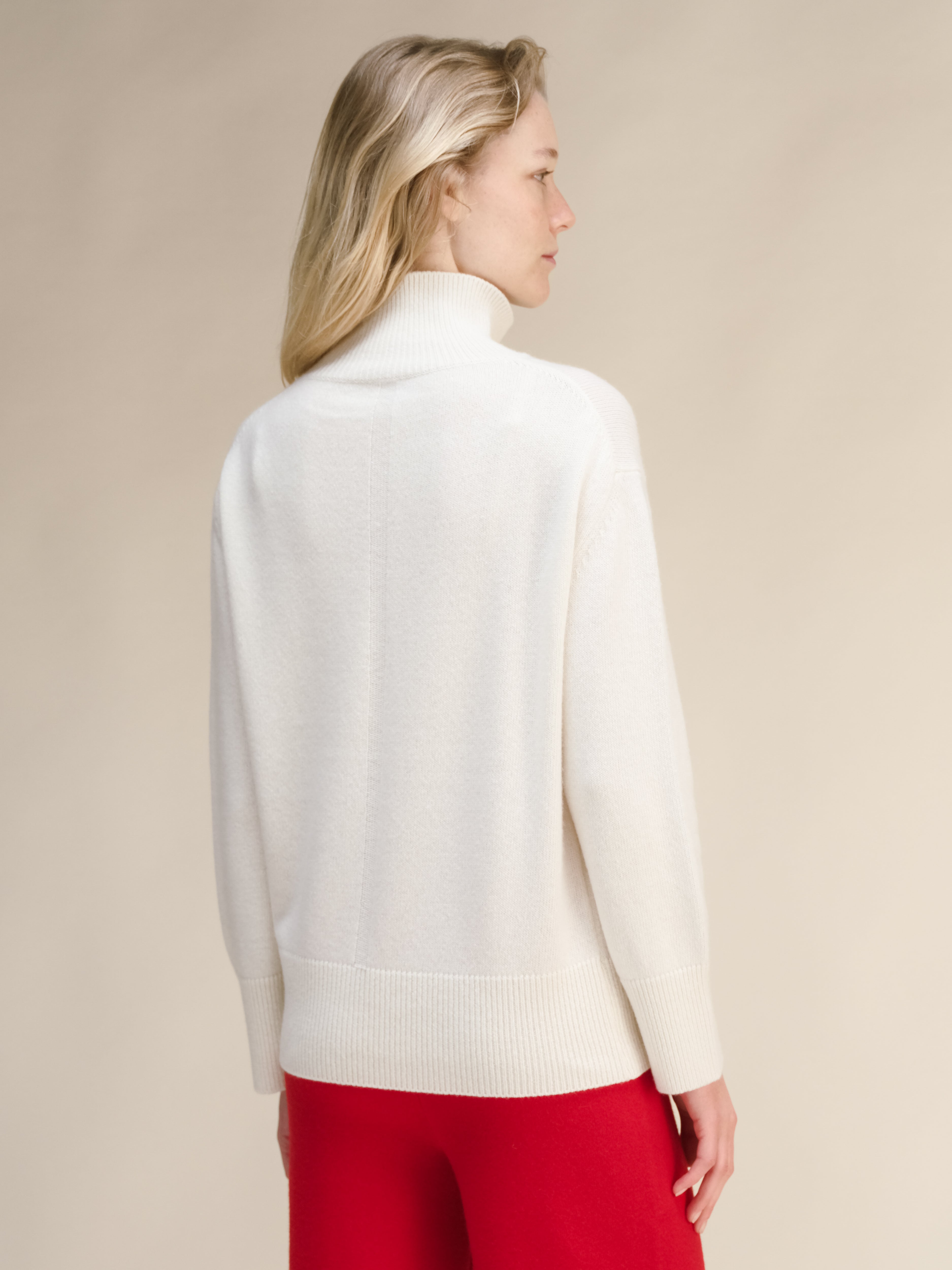 Suéter de Cuello Alto Mezcla Cashmere