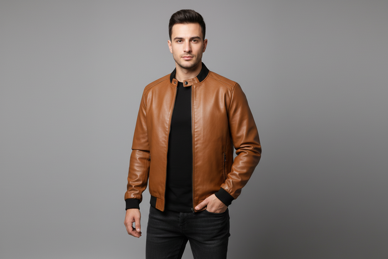 Galen| Chaqueta Cuero Casual