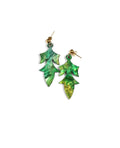 Pendientes mármol verde y amarillo, Elegancia Natural-0
