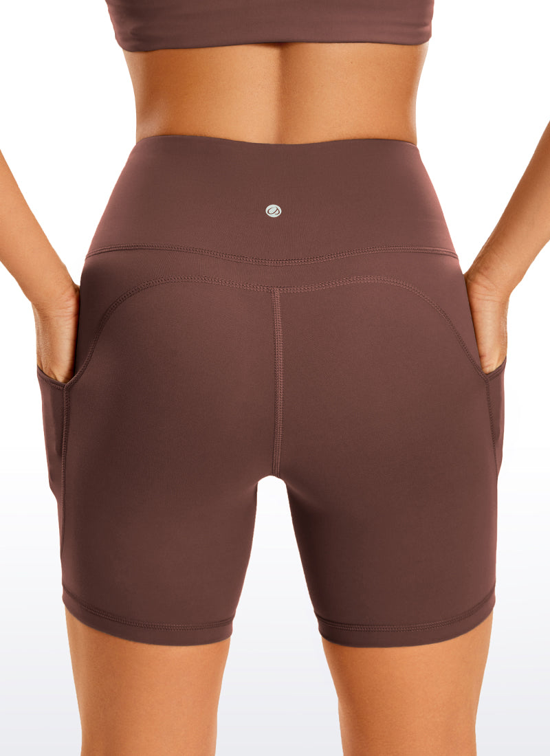 Brushed Nakedfeel Pocket Shorts 6''