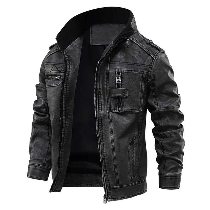 Lazaro| Chaqueta Cuero Casual