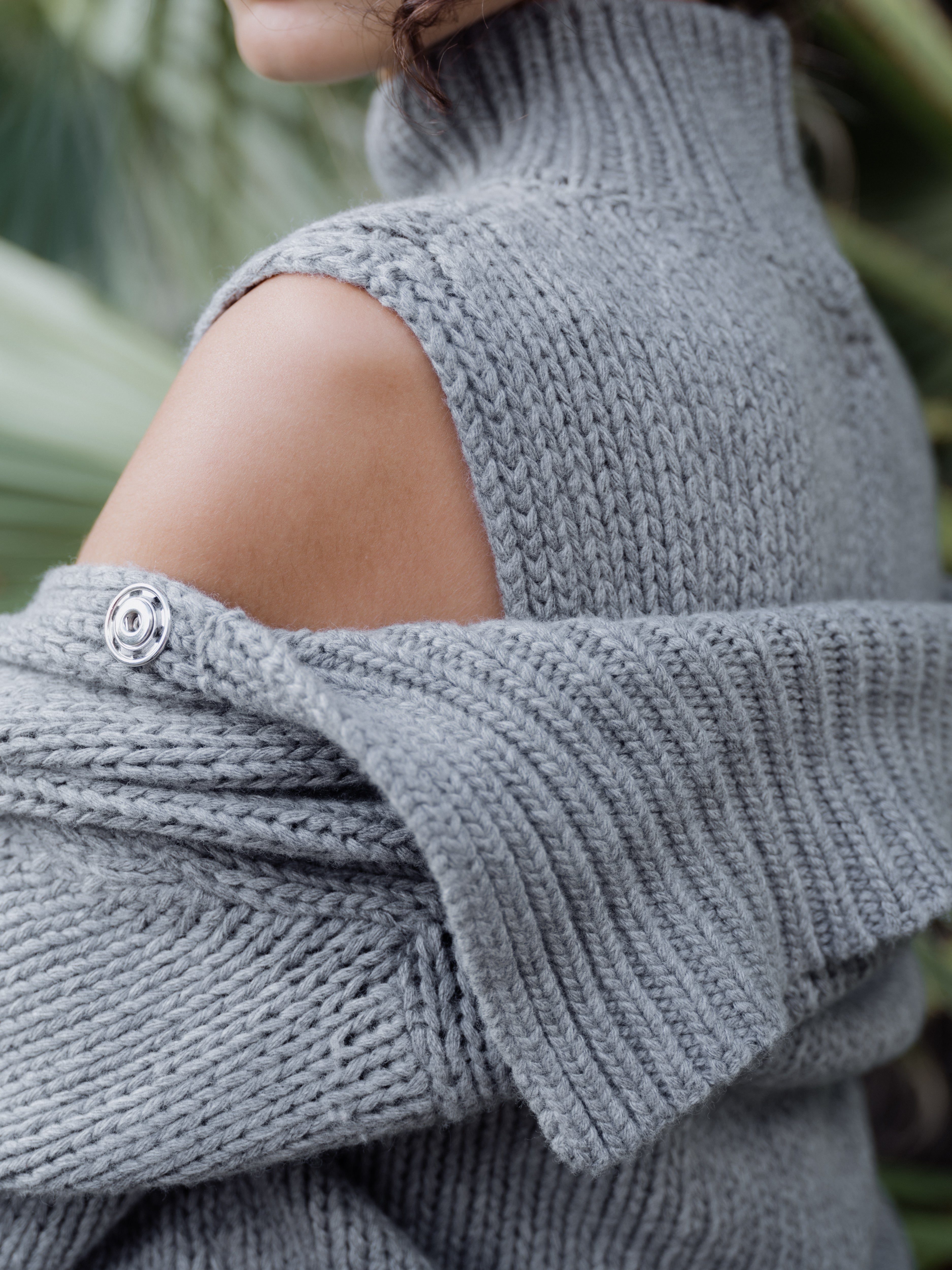 Top Sin Mangas Mezcla de Cashmere