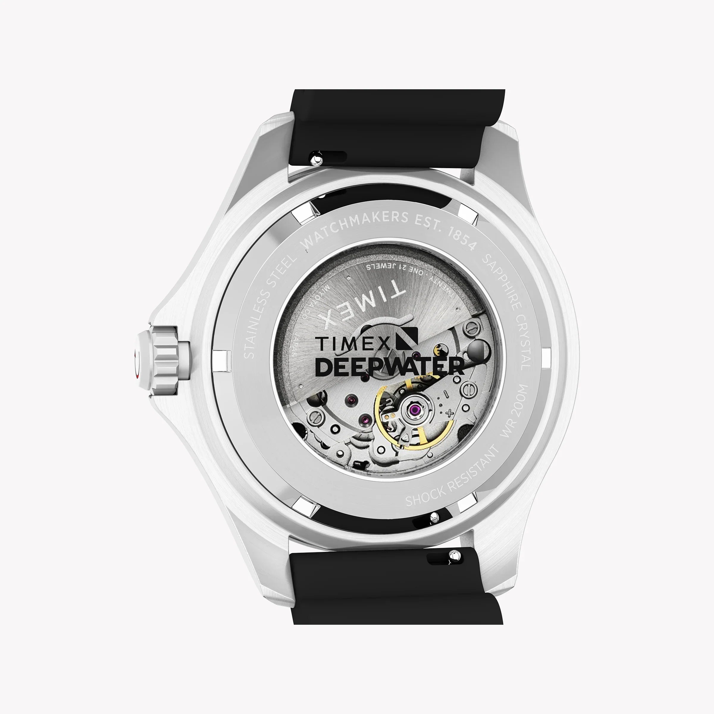 Deep Water Meridian 200 SST Black Dial Black Strap Watch | TW2Y40000-3