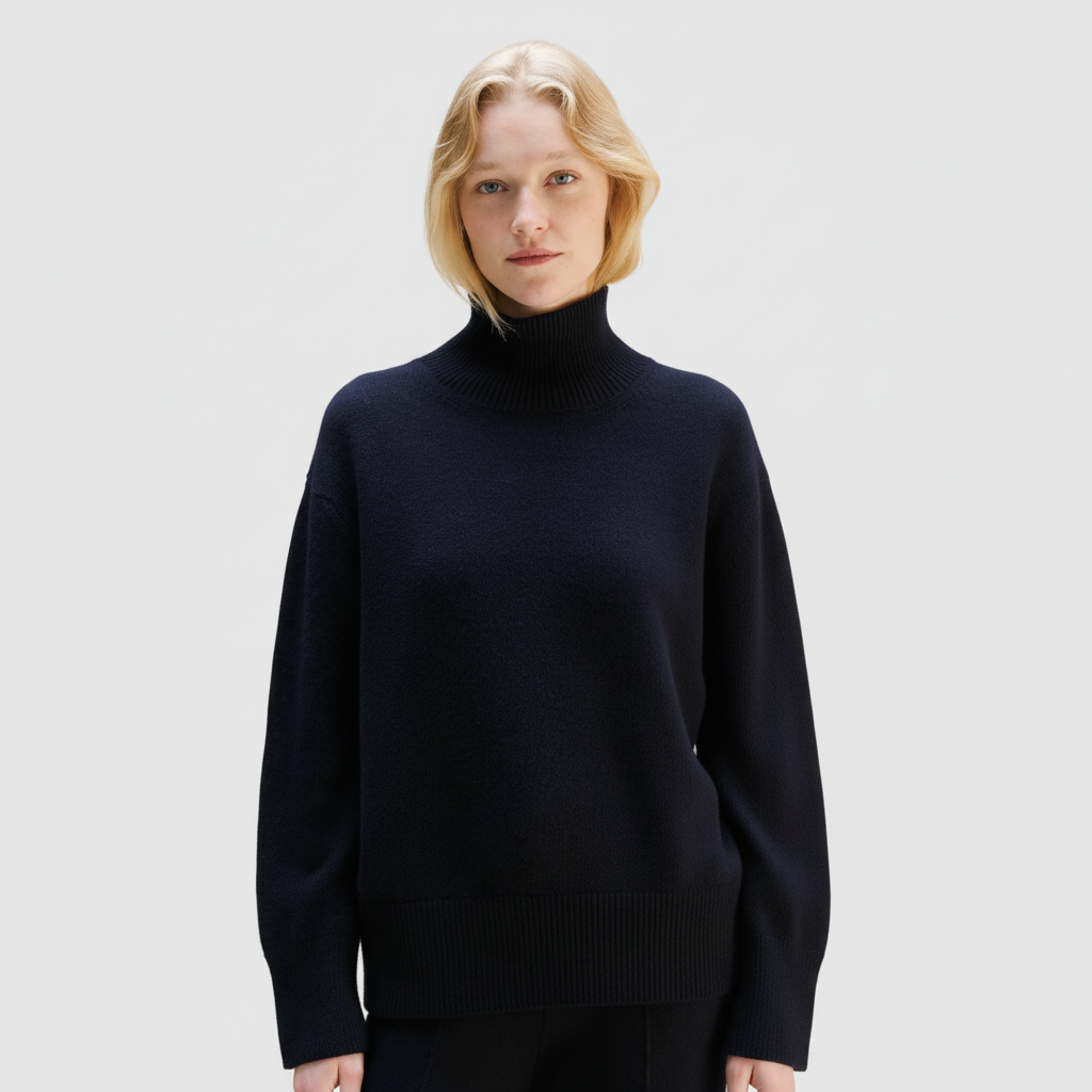 Suéter de Cuello Alto Mezcla Cashmere