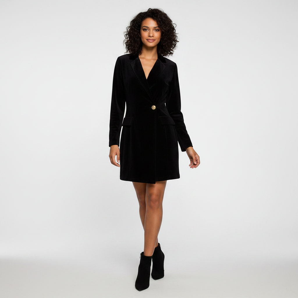 Elara| Vestido terciopelo corto