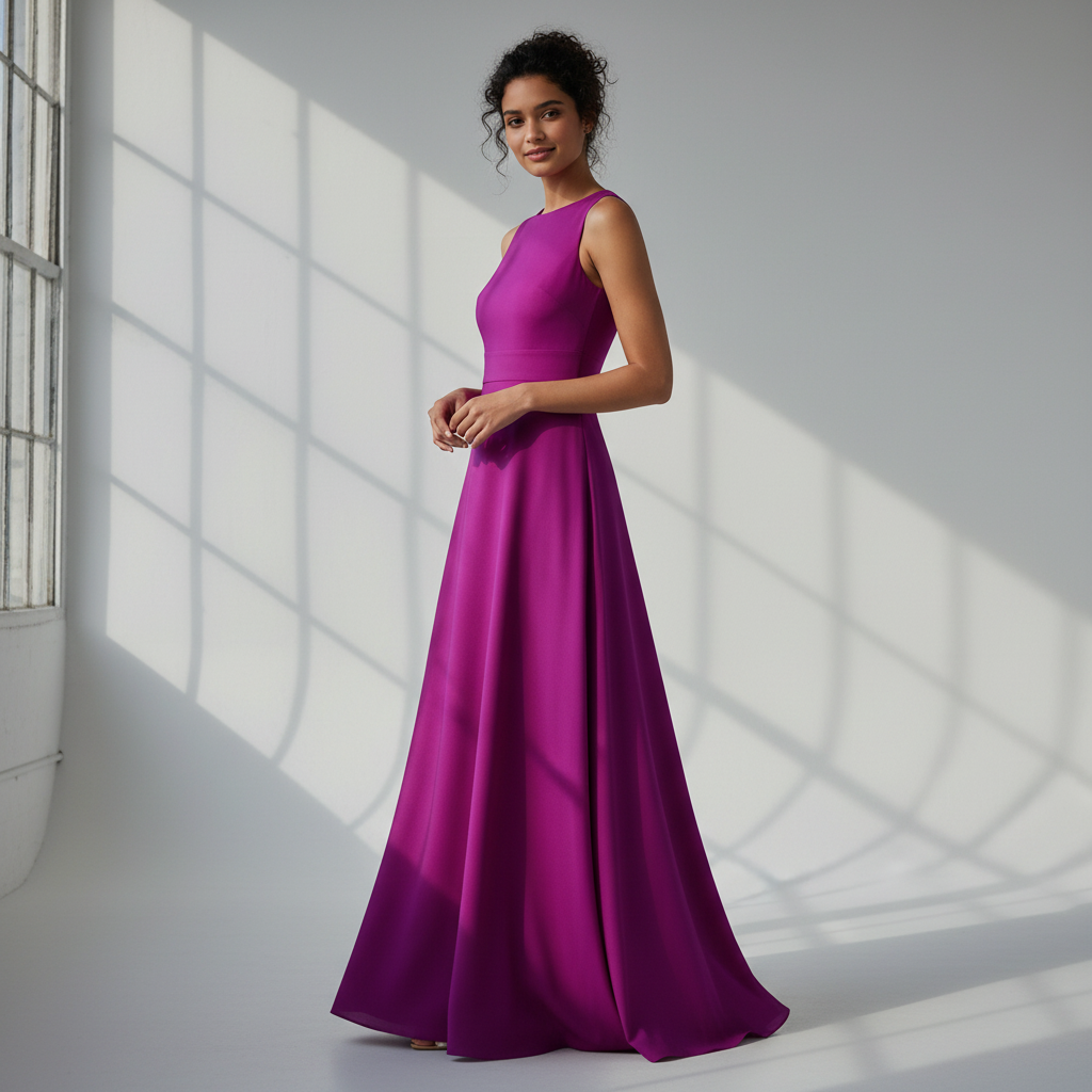 Vestido Largo Elegante en Colores Vibrantes