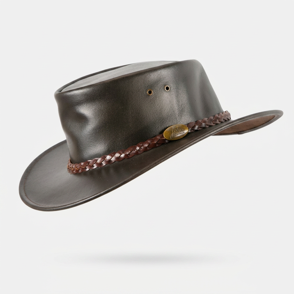 Sombrero de Cuero Australiano Marrón