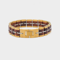 Pulsera Freyr – Acero Inoxidable y Sándalo Rojo