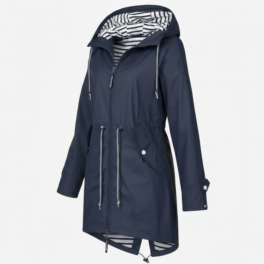 Abrigo Impermeable Mujer Rune Azul Marino Icara Beaumont - vista 4 (M)
