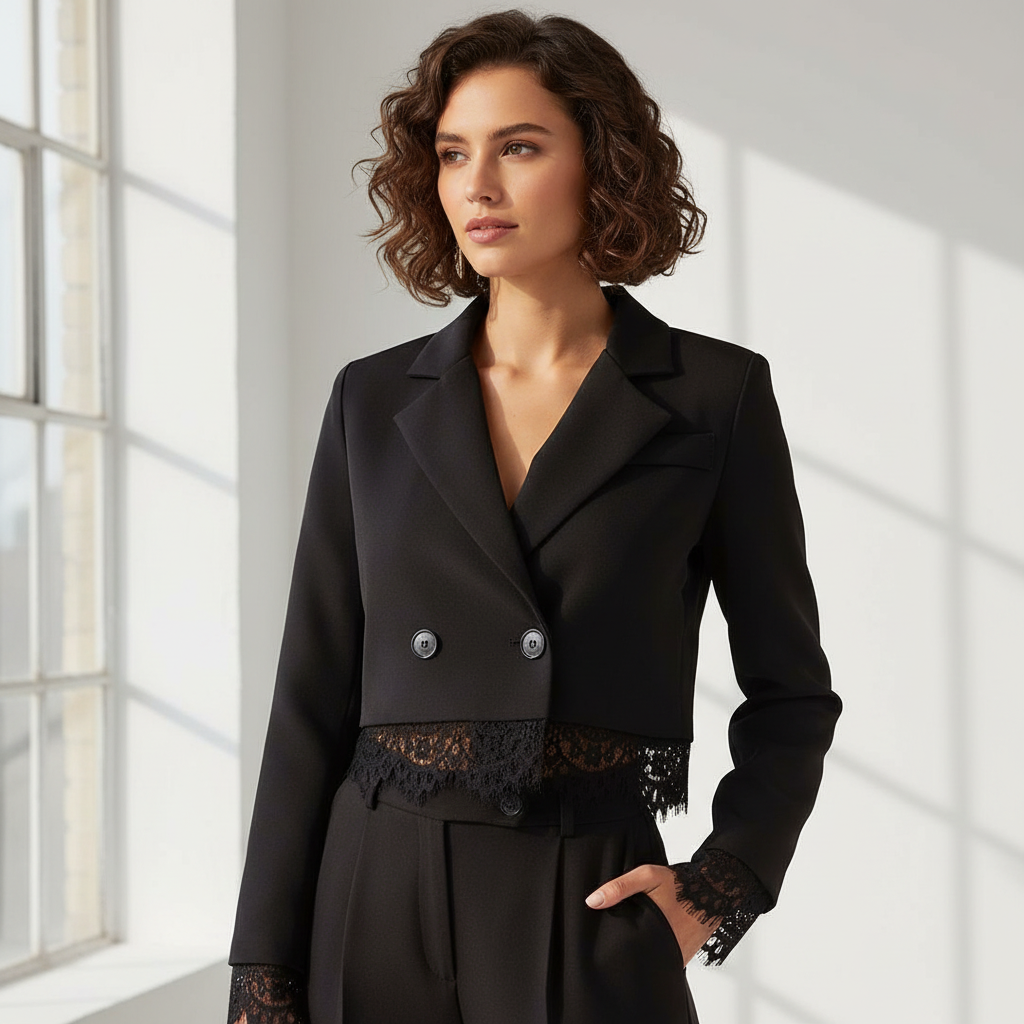Dusk| Chaqueta Crop Lentejuelas