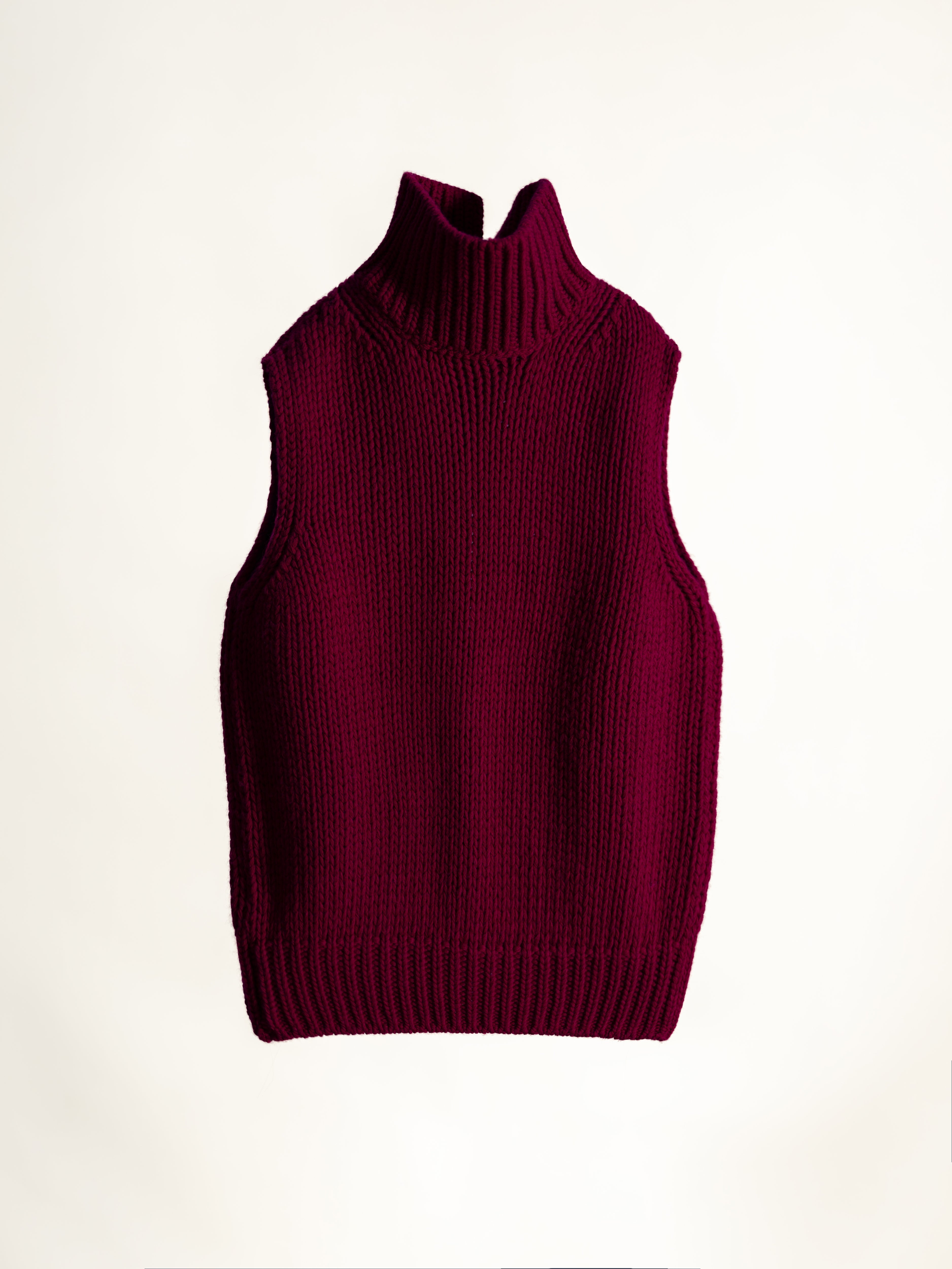 Top Sin Mangas Mezcla de Cashmere