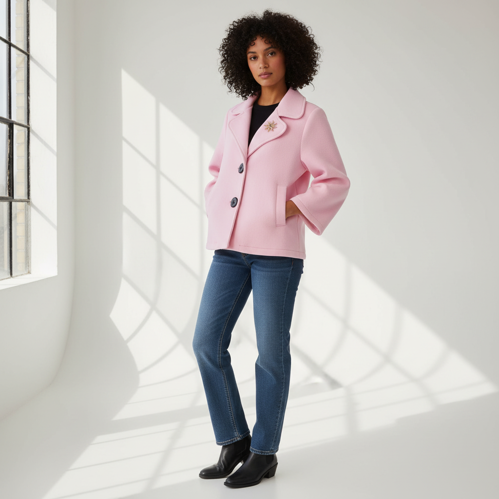 Jett| Chaqueta Rosa Casual