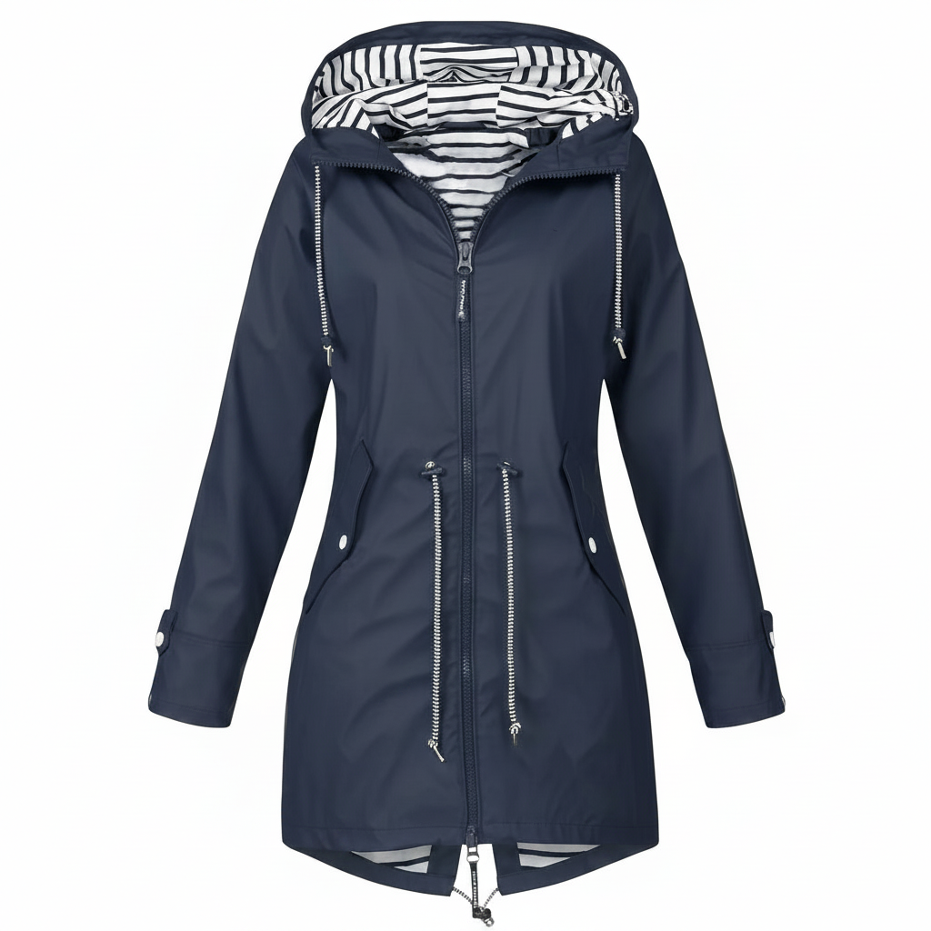 Abrigo Impermeable Mujer Rune Azul Marino Icara Beaumont - vista 3 (Azul Marino / S)