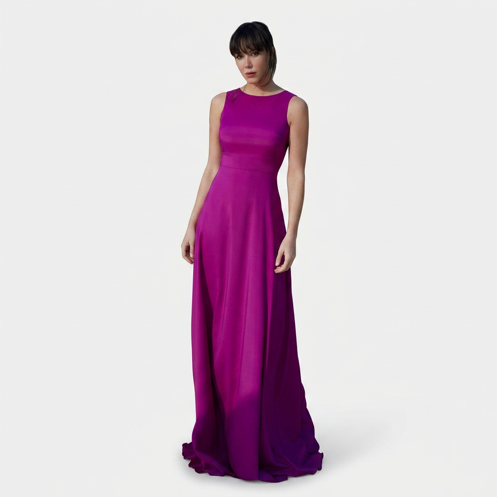 Vestido Largo Elegante en Colores Vibrantes