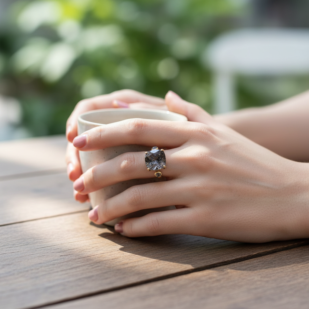 Elowyn| Anillo Cuarzo Decorativo