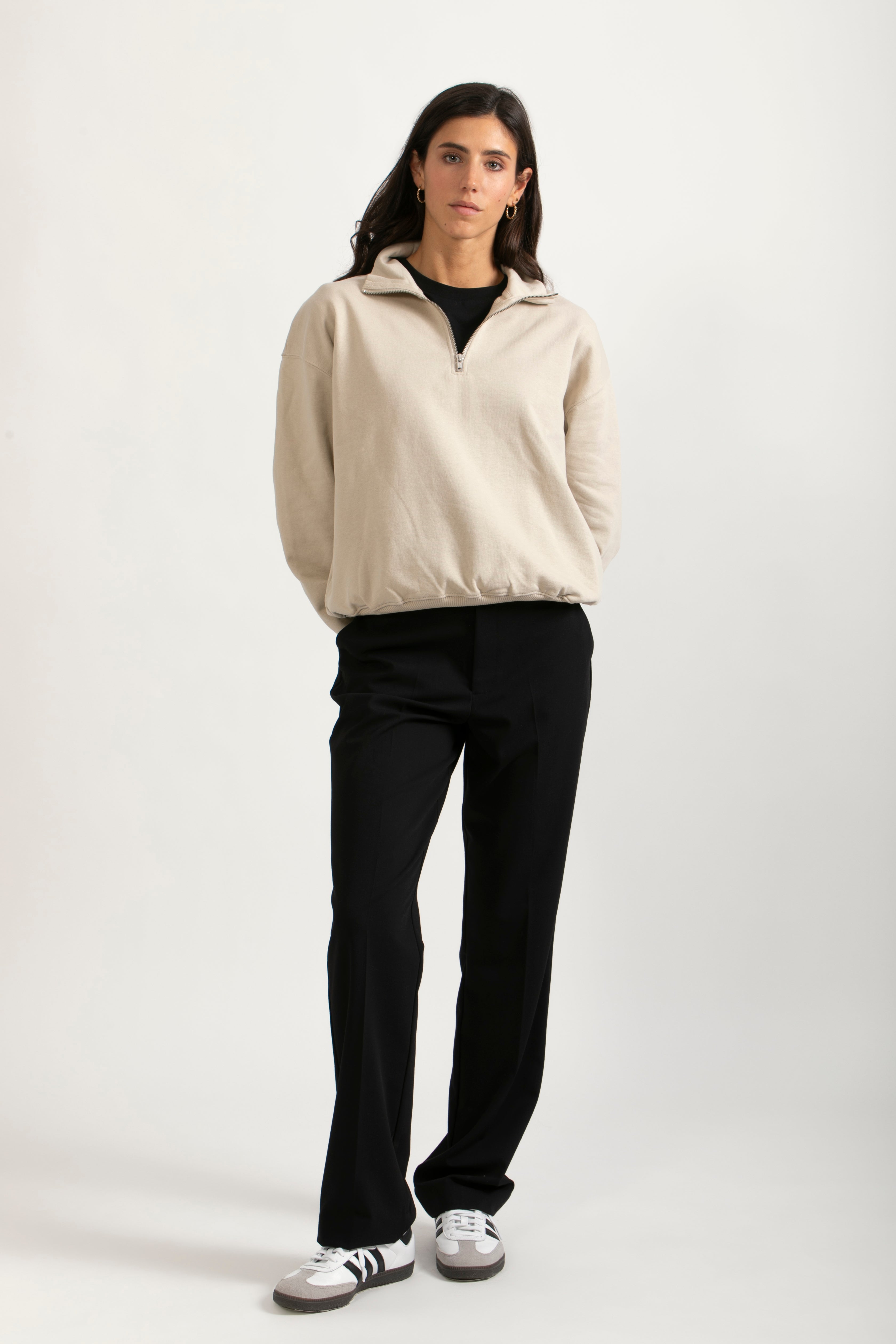 Sudadera Orgánica Oversize con Cremallera - 021-2
