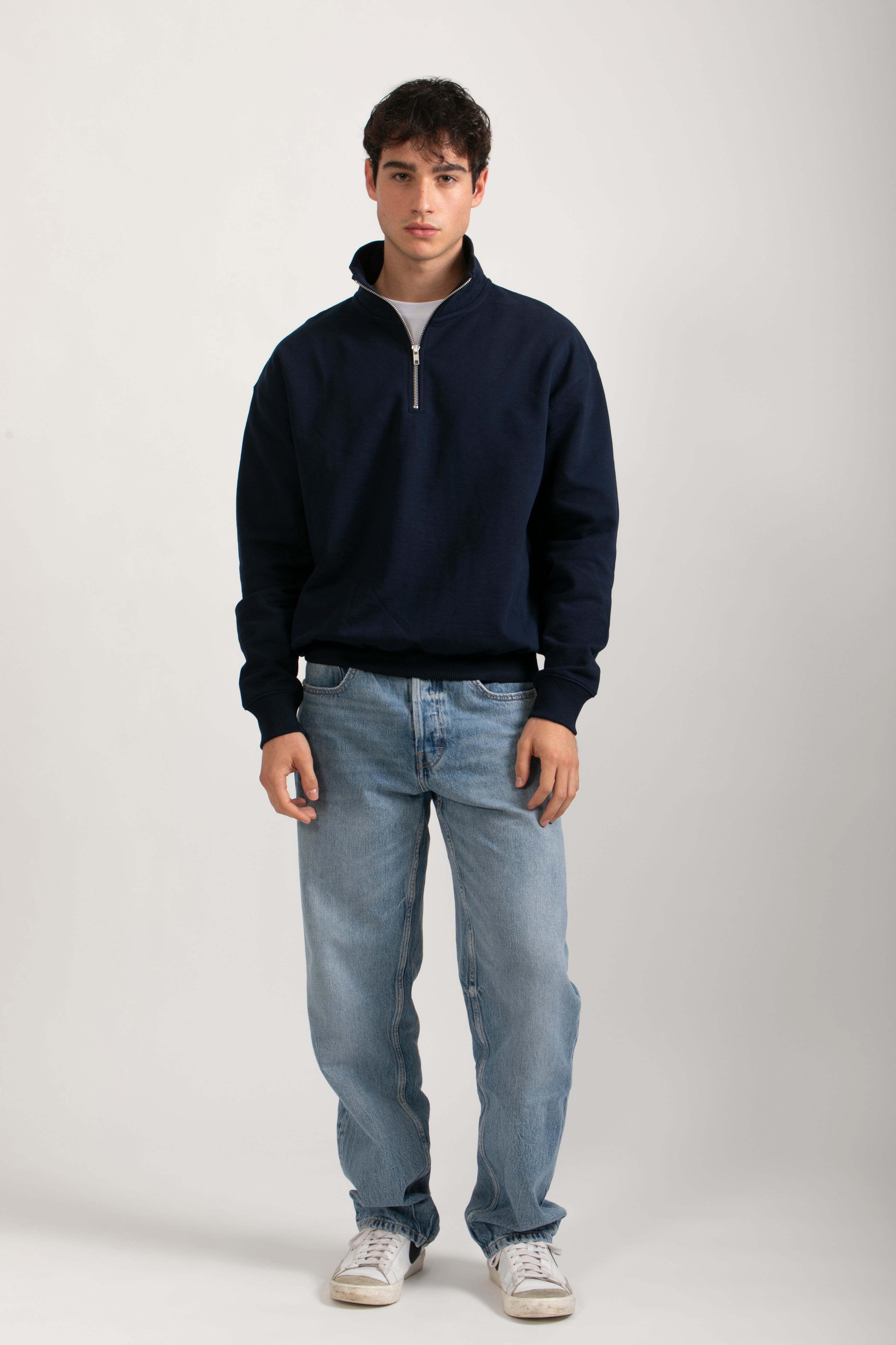 Sudadera Orgánica Oversize con Cremallera - 022-2