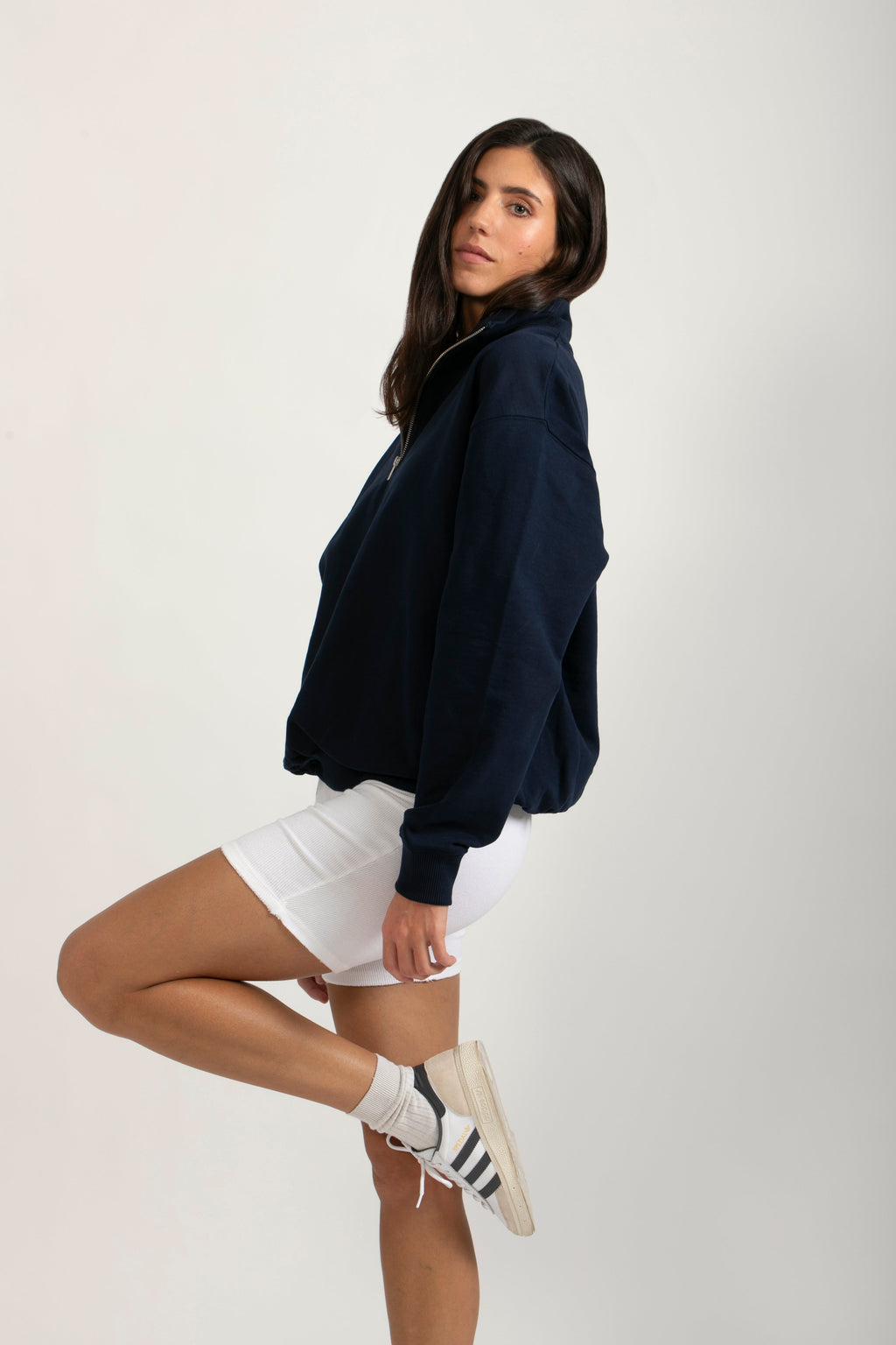 Sudadera Orgánica Oversize con Cremallera - 021-3