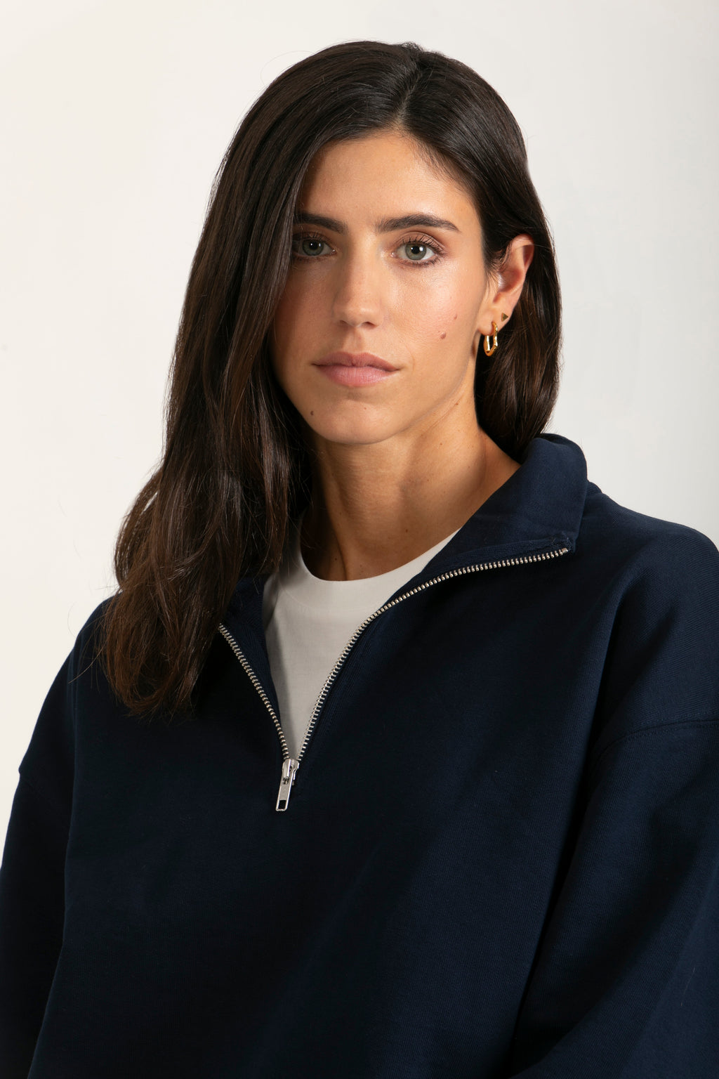 Sudadera Orgánica Oversize con Cremallera - 021-5