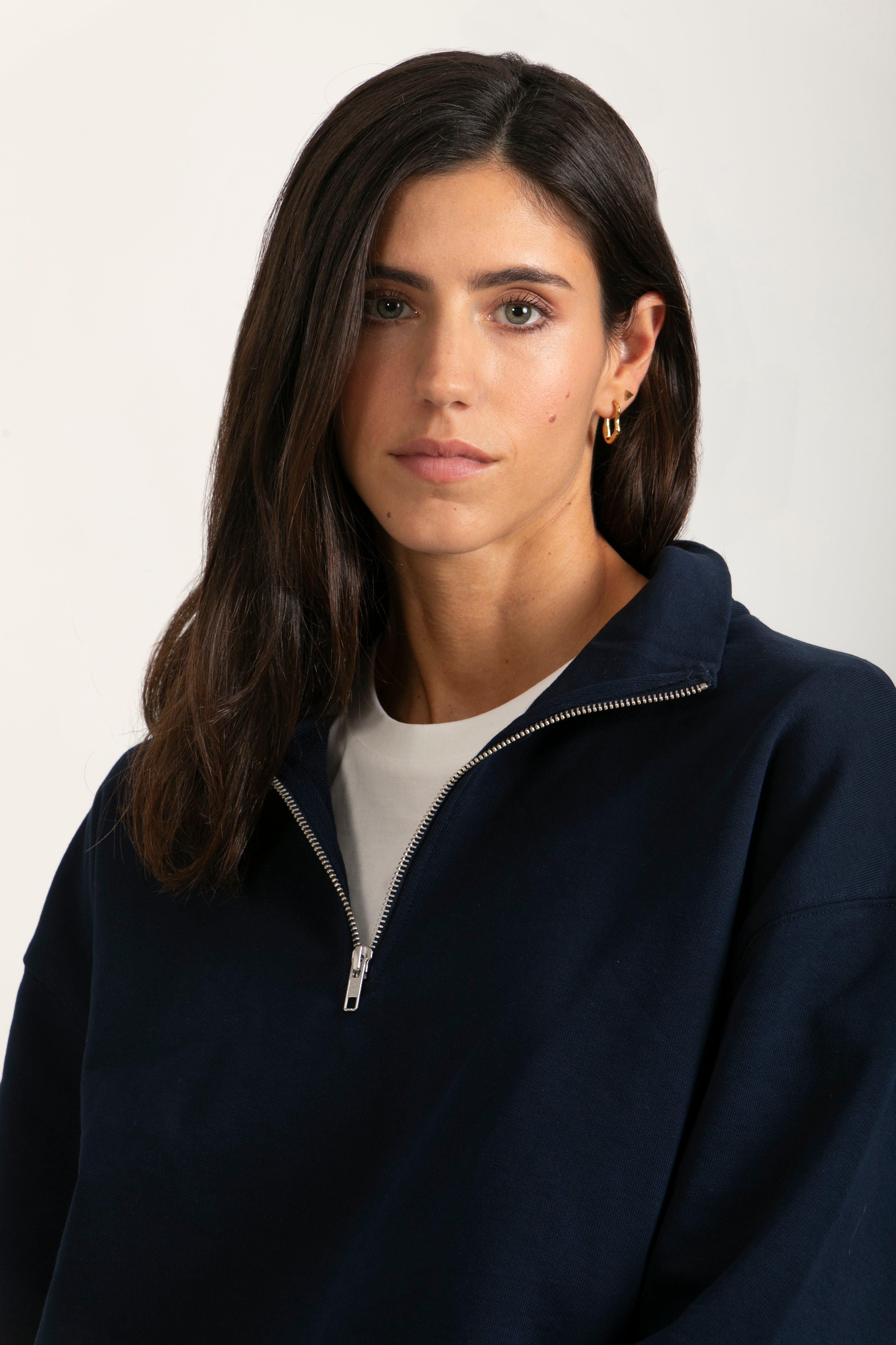 Sudadera Orgánica Oversize con Cremallera - 021-5