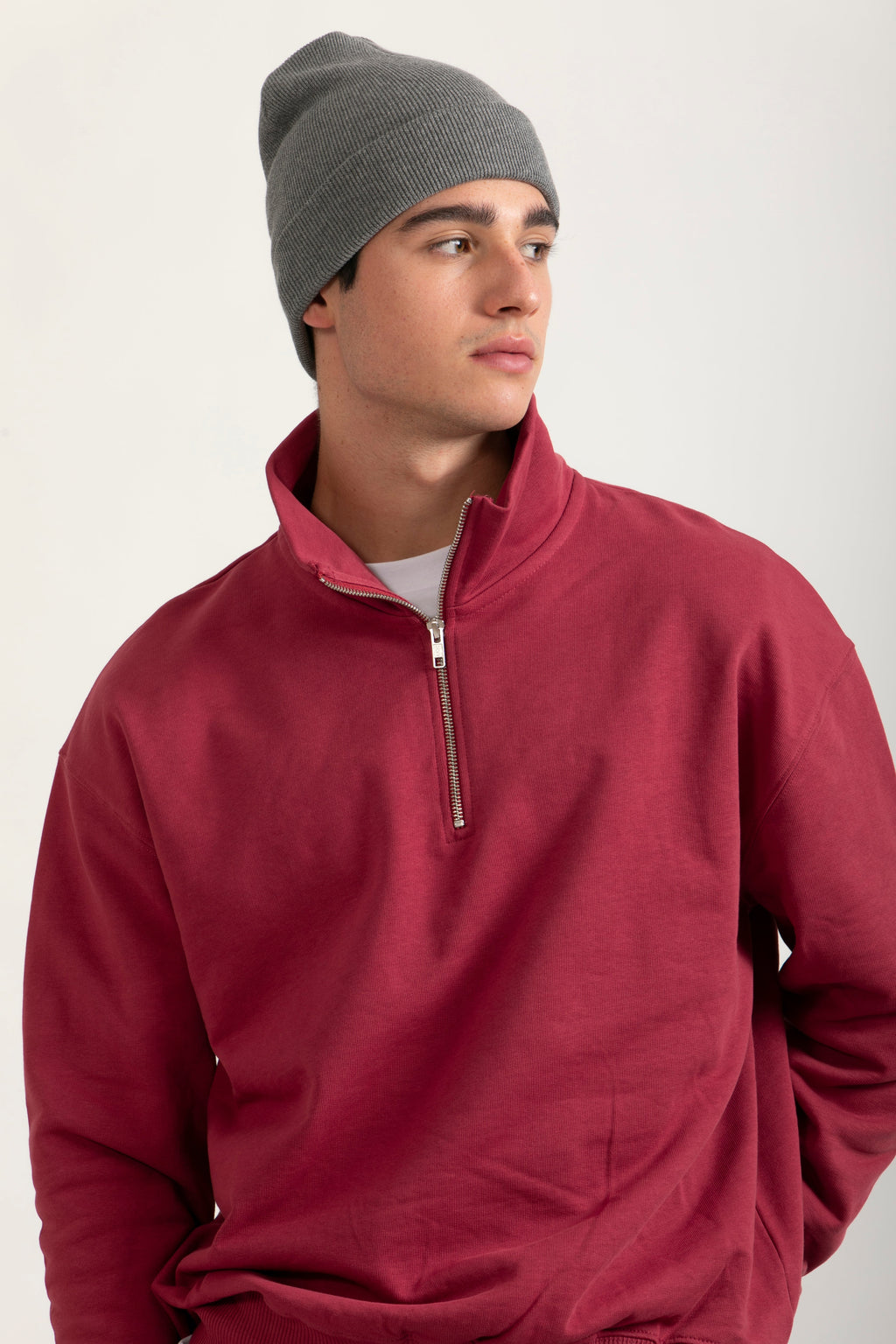 Sudadera Orgánica Oversize con Cremallera - 022-1